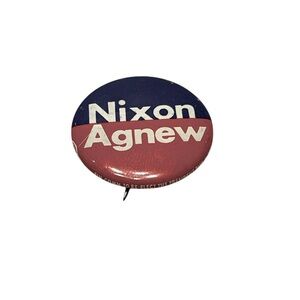 Vintage Nixon Agnew Campaign Button. 1 1/4".